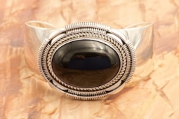 Artie Yellowhorse Black Onyx Native American Bracelet